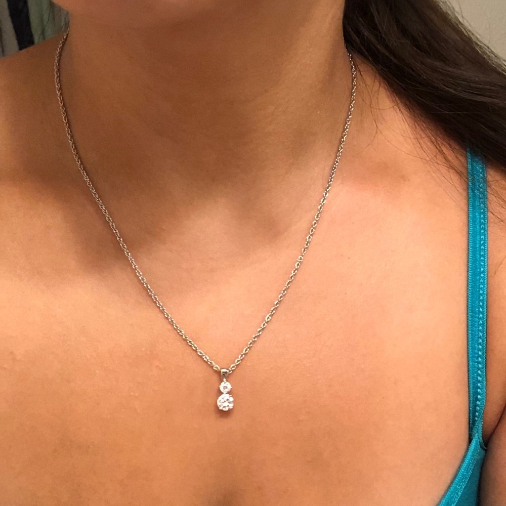Faux Diamond Necklace
